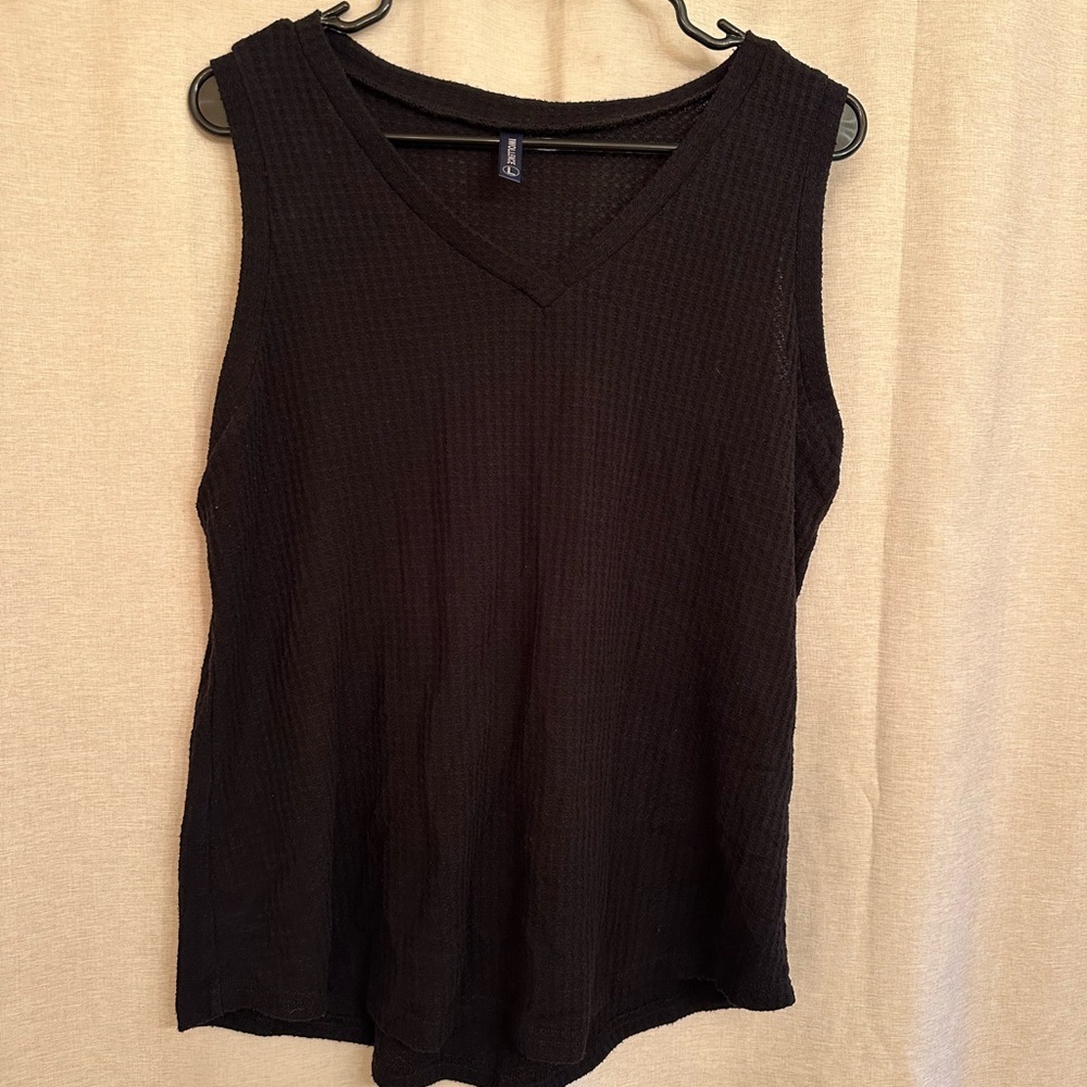 Black knit sweater